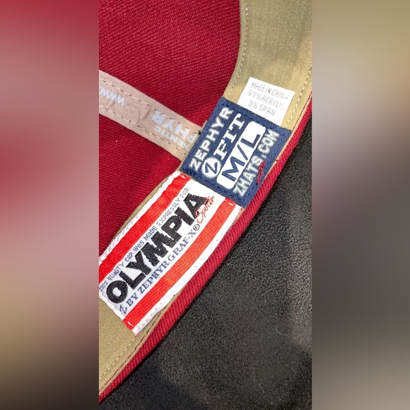 Zephyr Boston College Eagles Cap Adult Fitted 7 1/2 Red Gold Wool Outdoo… - Picture 3 of 6